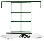 Vitavia Doppelschiebet&uuml;r ESG-Verglasung f&uuml;r Gew&auml;chshaus Sirona/Sirius Orangerie