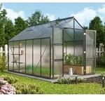 Vitavia Gew&auml;chshaus Domus 9900 HKP 4 mm inkl. 4 Dachfenster Schwarz