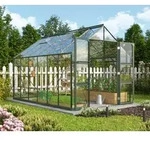 Vitavia Gew&auml;chshaus Domus 9900 ESG 3 mm inkl. 4 Dachfenster Smaragd