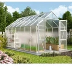 Vitavia Gew&auml;chshaus Domus 11500 HKP 6 mm inkl. 4 Dachfenster Aluminium eloxiert