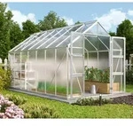 Vitavia Gew&auml;chshaus Domus 11500 HKP 4 mm inkl. 4 Dachfenster Aluminium eloxiert