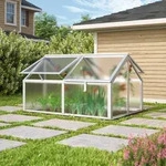Vitavia Fr&uuml;hbeet Zola inkl. 4 Dachfenster 4 mm Hohlkammerplatten Aluminium eloxiert