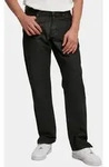 bequeme Urban Classics Herren Jeans Straight Fit Taschen Denim mit Baumwolle Schwarz
