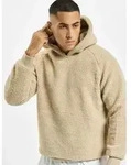 l&auml;ssiger URBAN CLASSICS Herren Hoodie Rippstrick Rippb&uuml;ndchen 330 g/m2 Beige - L