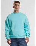 bequemes URBAN CLASSICS Herren Sweatshirt 330 g/m2 mit Baumwolle Hell-Blau - XS