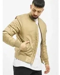 schlichte Urban Classics Herren Jacke Rei&szlig;verschluss Taschen 108 g/m2 Beige - L