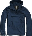 Brandit TBI0408#BD3001-00155, moderne Brandit Herren Jacke Kapuze Fleece Navy