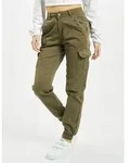 stylische URBAN CLASSICS Damen Jeans Stretch Taschen 320 g/m2 mit Baumwolle Khaki -
