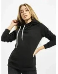 l&auml;ssiger Urban Classics Damen Hoodie Rippb&uuml;ndchen Kapuze 300 g/m2 mit Baumwolle
