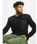 weiches Brandit Herren Sweatshirt Klettverschluss Schwarz - 4XL