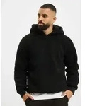 moderner URBAN CLASSICS Herren Hoodie Rippb&uuml;ndchen Kapuze 330 g/m2 Schwarz - S