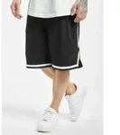 l&auml;ssige URBAN CLASSICS Herren Shorts 130 g/m2 Schwarz/Wei&szlig; - L
