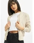 funktionale Urban Classics Damen Jacke Rei&szlig;verschluss Rippb&uuml;ndchen 78 g/m2 Beige -