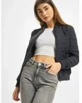 l&auml;ssige Urban Classics Damen Jacke Taschen Rippb&uuml;ndchen 72 g/m2 Navy - L