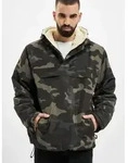moderne Brandit Herren Jacke gef&uuml;ttert Kapuze Camouflage - XXL