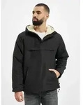 moderne Brandit Herren Jacke Rei&szlig;verschluss Taschen Schwarz - XXL