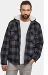 schlichte Brandit Herren Jacke Kordelzug Kapuze mit Baumwolle Schwarz - M