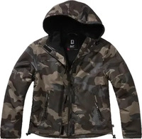 Brandit TBI#BD33113-00707, leichter Brandit Damen Windbreaker Frontzip Darkcamo