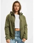 schlichte Brandit Damen Jacke Rei&szlig;verschluss Klettverschluss Khaki - 3XL