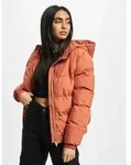 schlichte Urban Classics Damen Jacke Rei&szlig;verschluss Kapuze 78 g/m2 Rot - S