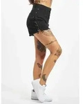 bequeme Urban Classics Damen Shorts mit Baumwolle Schwarz - 26