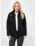 funktionale Brandit Damen Jacke Rei&szlig;verschluss Taschen mit Baumwolle Schwarz - 4XL