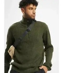 l&auml;ssiges Brandit Herren Sweatshirt Rei&szlig;verschluss Khaki - XXL