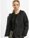 stylische Brandit Damen Jacke Rei&szlig;verschluss Klettverschluss Schwarz - XXL