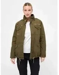 funktionale Brandit Damen Jacke Rei&szlig;verschluss Fleece mit Baumwolle Khaki - XXL