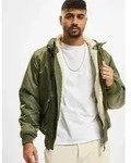funktionale Brandit Herren Jacke gro&szlig;e Kapuze Kordelzug Khaki - 5XL
