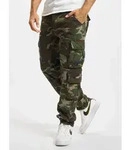 stylische Brandit Herren Jeans Slim Fit Kordelzug Taschen mit Baumwolle Camouflage -