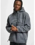 weicher Brandit Herren Hoodie Rei&szlig;verschluss Fleece Grau - L