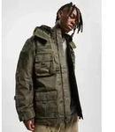 stylische Brandit Herren Jacke Rei&szlig;verschluss Taschen Khaki - 4XL
