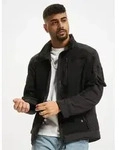 funktionale Brandit Herren Jacke Rei&szlig;verschluss Taschen Schwarz - XXL