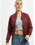 l&auml;ssige Urban Classics Damen Jacke Rei&szlig;verschluss Taschen 108 g/m2 Rot - XS