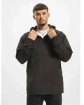 l&auml;ssige Urban Classics Herren Jacke Rei&szlig;verschluss Kapuze 78 g/m2 Schwarz - L