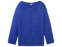 Große Größen: Pullover mit Rundhalsausschnitt und Teilungsnaht, royalblau,...