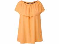 Große Größen: Ärmellose Bluse mit Carmenausschnitt, orange, Gr.44
