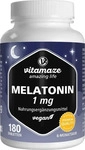 PZN-DE 18662411, vitamaze Melatonin 1 mg hochdosiert vegan Tabletten 180 St,