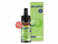 gloryfeel® Vitamin D3 + K2 500 I.E Tropfen Kids 10 ml zum Einnehmen