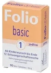 Folio 1 basic jodfrei Filmtabletten 90 St