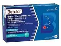 Betolo gegen Halsschm.2/0,6/1,2 mg Lut.-Tab.Minz 24 St Lutschtabletten