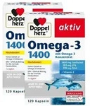 Doppelherz Omega-3 1.400 Kapseln Doppelpack 2x120 St