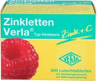 PZN-DE 18813413, Zinkletten Verla Himbeere Lutschtabletten 200 St, Grundpreis: &euro;