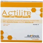 Actilite 10x10 cm Honig Wundauflage 10 St Wundgaze