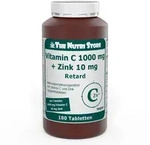 Vitamin C 1000 mg+Zink 10 mg Langzeit veg.Ret.Tbl. 180 St Retard-Tabletten