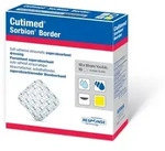 Cutimed Sorbion Border Wundauflage 10x10 cm steril 12 St Kompressen