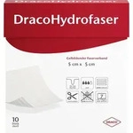 Dracohydrofaser 5x5 cm gelbildender Faserverband 10 St Verband