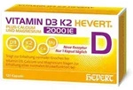 Vitamin D3 K2 Hevert+Calcium u.Magnes.2000 IE Kps. 120 St Kapseln
