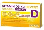 Vitamin D3 K2 Hevert+Calcium u.Magnes.2000 IE Kps. 60 St Kapseln